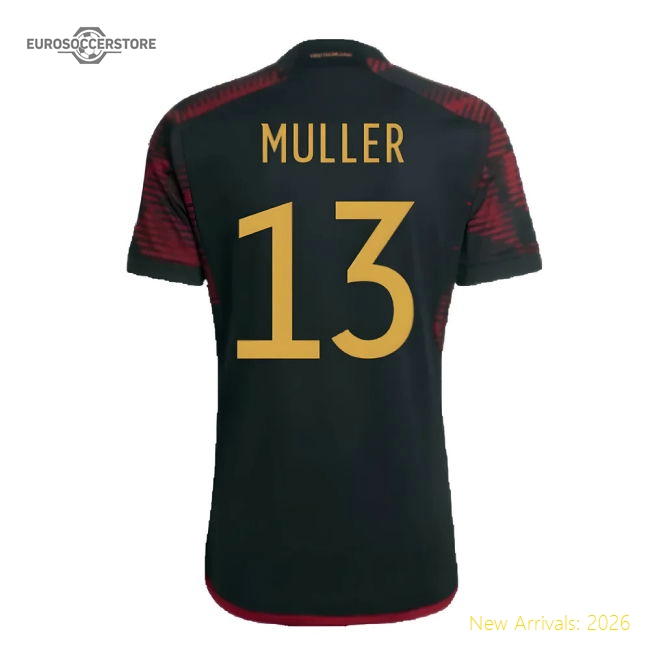 2022-2023 Germany Away Shirt (MULLER 13)-Vantage Point Soccer