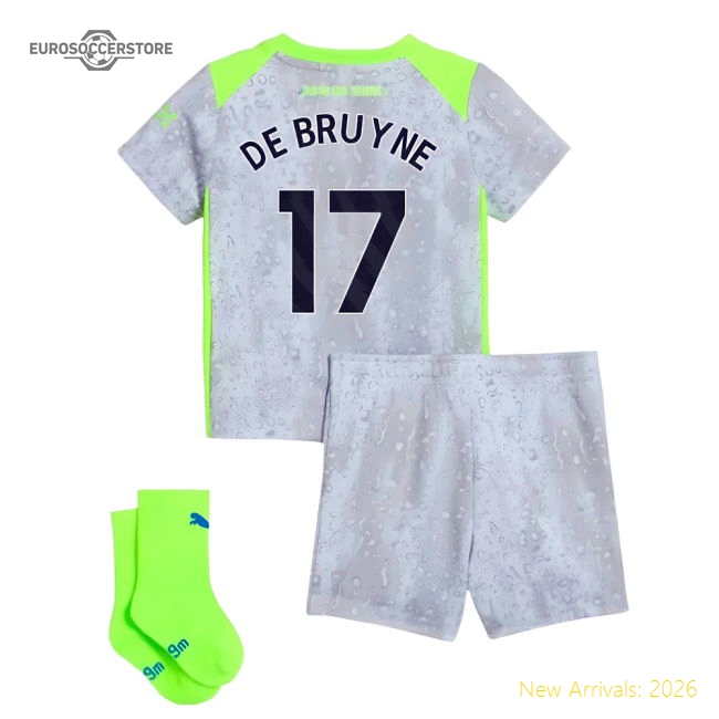 2025-2026 Man City Third Baby Kit (De Bruyne 17)-Vantage Point Soccer
