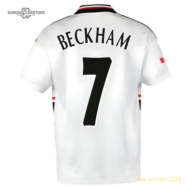 1999 Manchester United Away Football Shirt (BECKHAM 7)-Vantage Point Soccer