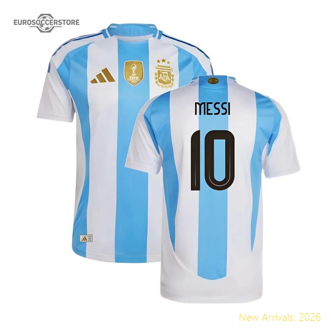 2024-2025 Argentina Authentic Home Shirt (MESSI 10)-Vantage Point Soccer
