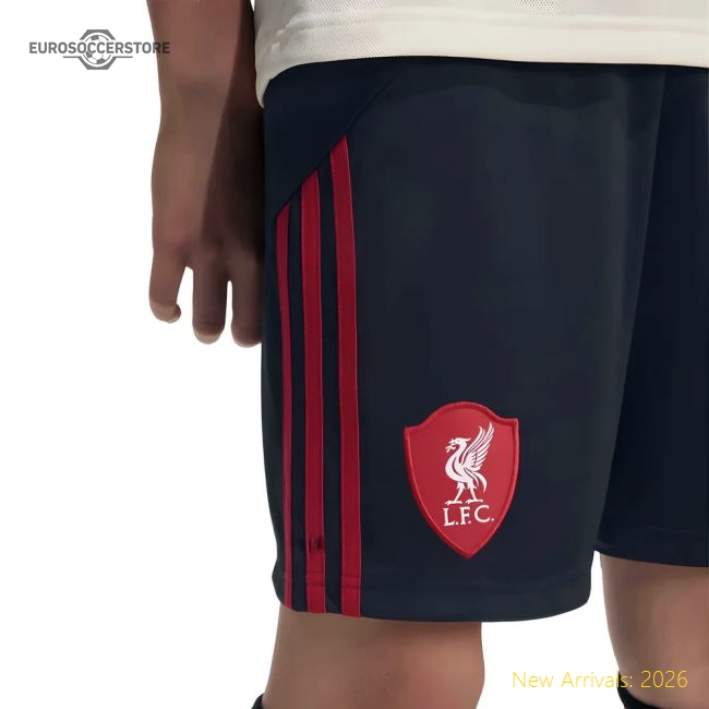 2025-2026 Liverpool Away Shorts (Black) - Kids-Vantage Point Soccer