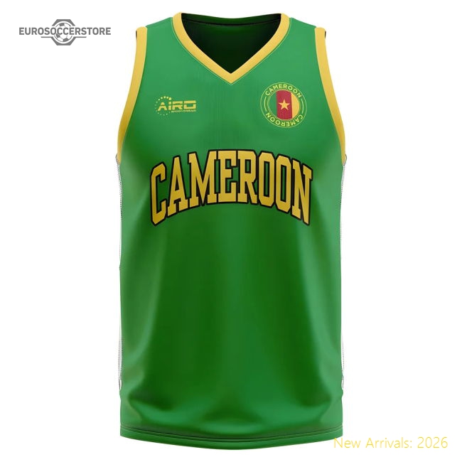 Cameroon Home Concept Basketball Shirt - Baby-Vantage Point Soccer
