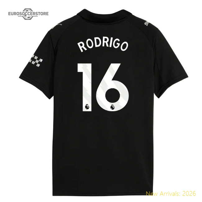 2025-2026 Man City Away Mini Kit (Rodrigo 16)-Vantage Point Soccer