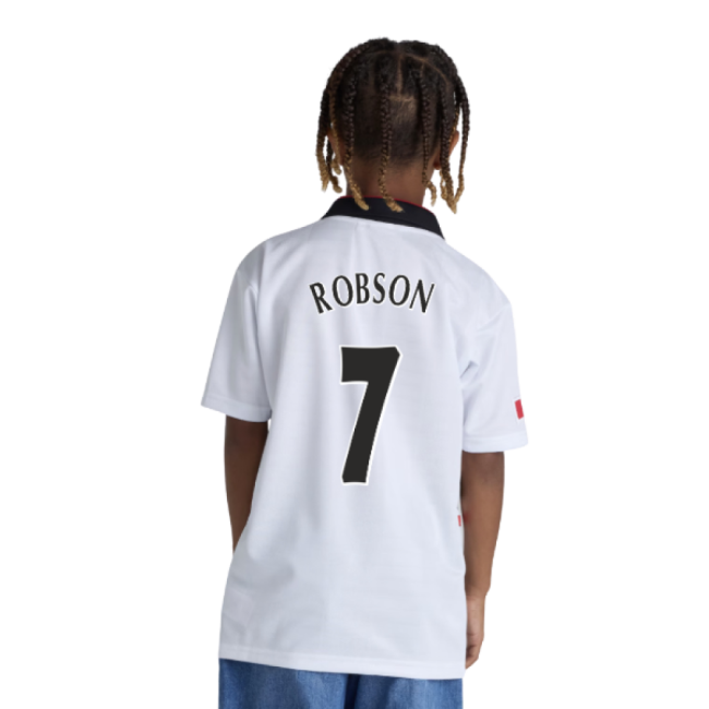 1997-1999 Manchester United Away Shirt (Kids) (Robson 7)-Vantage Point Soccer