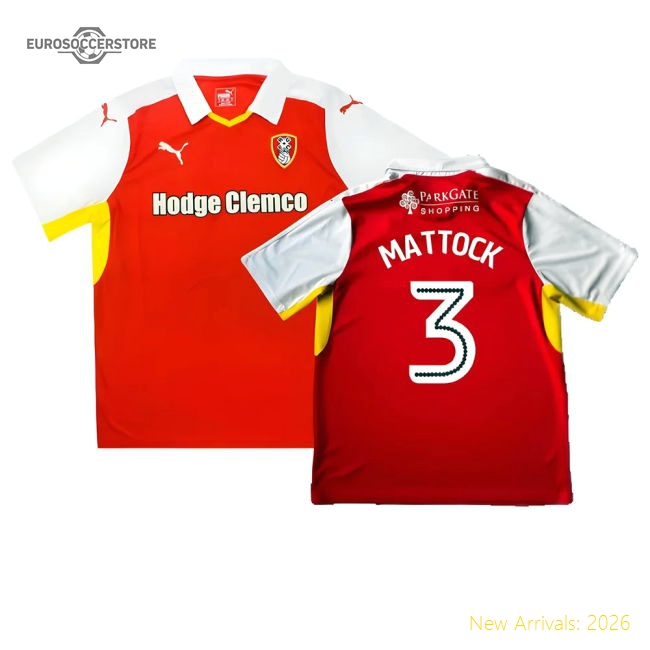 Rotherham 2016-17 Home Shirt ((Good) XL) (Mattock 3)-Vantage Point Soccer