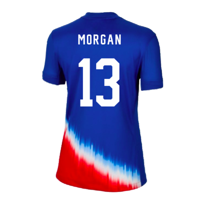 2024-2025 USA United States Away Shirt (Ladies) (Morgan 13)-Vantage Point Soccer