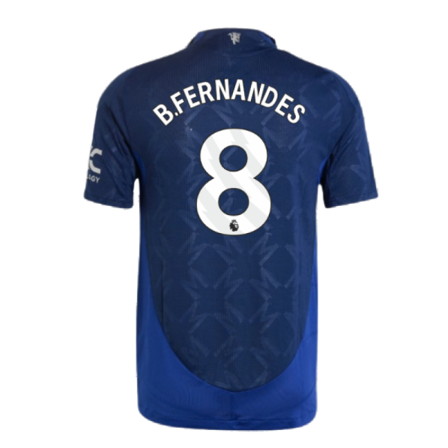 2024-2025 Man Utd Authentic Away Shirt (B.Fernandes 8)-Vantage Point Soccer