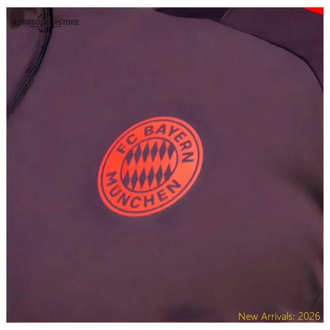 2024-2025 Bayern Munich Training Top (Shadow Maroon)-Vantage Point Soccer