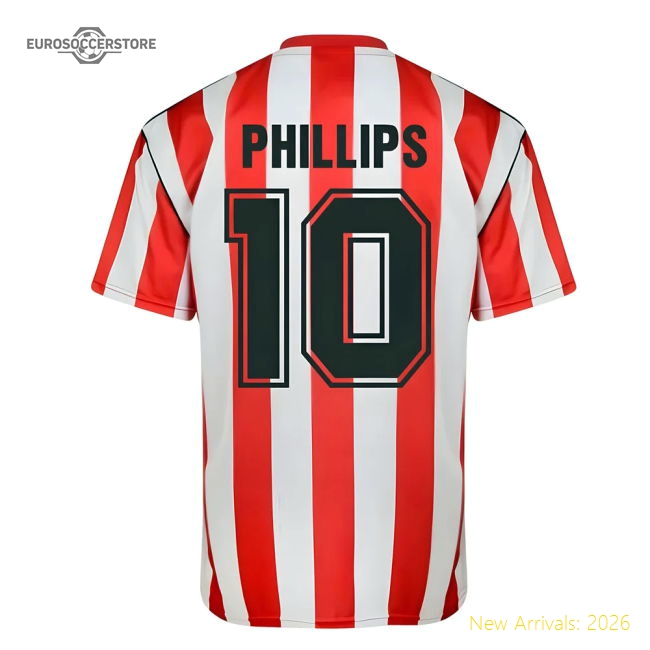 Score Draw Sunderland 1990 Retro Football Shirt (Phillips 10)-Vantage Point Soccer