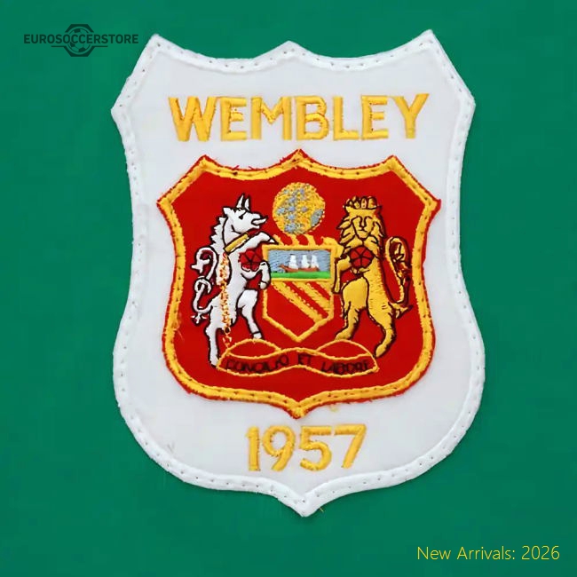 Manchester Reds 1957 FA Cup Final Retro Goalkeeper Football Shirt-Vantage Point Soccer