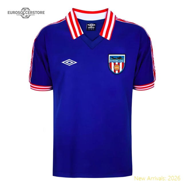 Sunderland 1978 Away Umbro Retro Football Shirt-Vantage Point Soccer