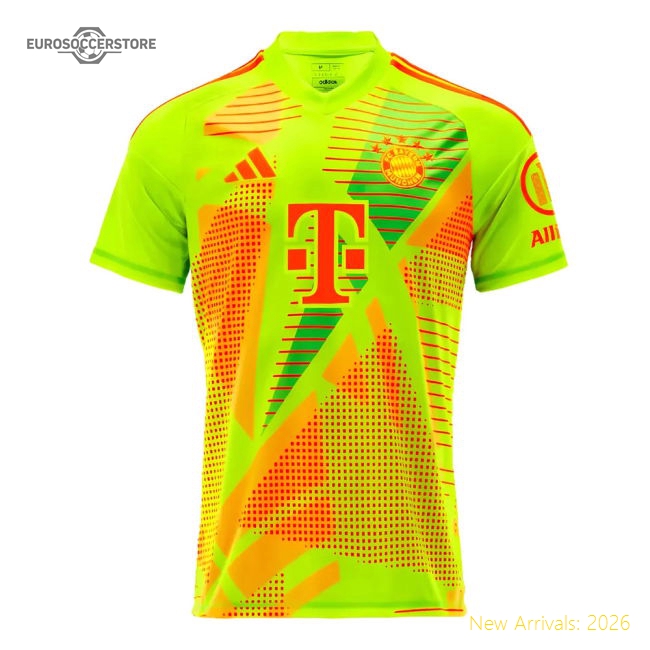 2024-2025 Bayern Munich Home Goalkeeper Shirt (Yellow)-Vantage Point Soccer