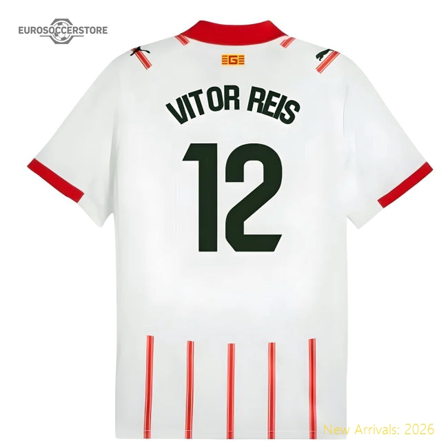2025-2026 Girona Home Shirt (Vitor Reis 12)-Vantage Point Soccer