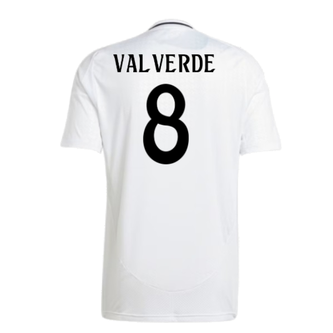 2024-2025 Real Madrid Home Shirt (Valverde 8)-Vantage Point Soccer
