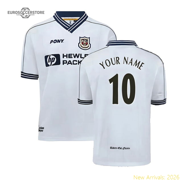 1997-1999 Tottenham Home Pony Retro Shirt (Your Name)-Vantage Point Soccer