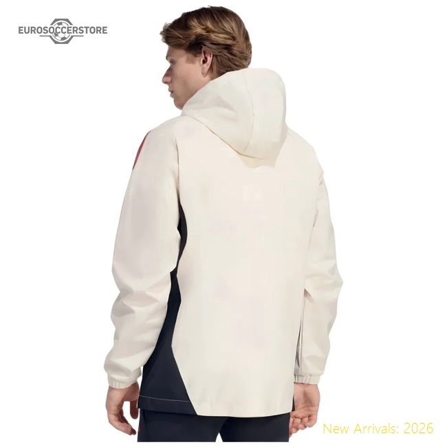 2025-2026 Liverpool Allweather Jacket (White)-Vantage Point Soccer