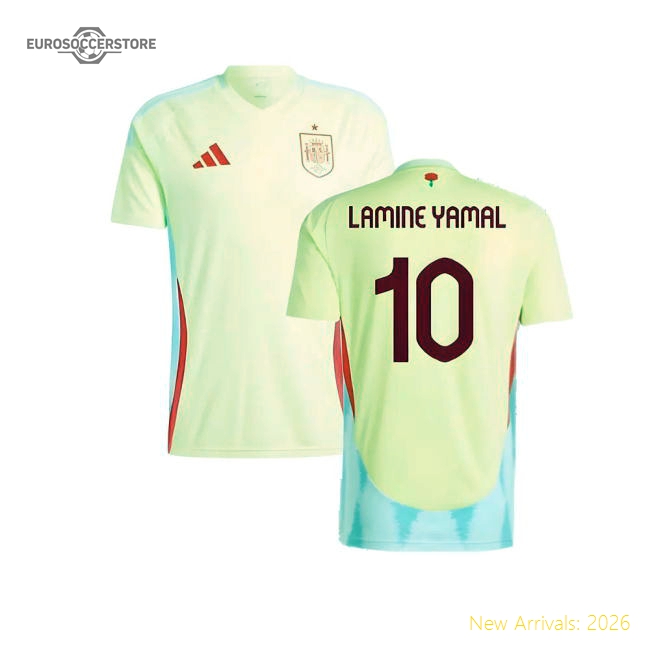 2024-2025 Spain Away Shirt (Lamine Yamal 10)-Vantage Point Soccer