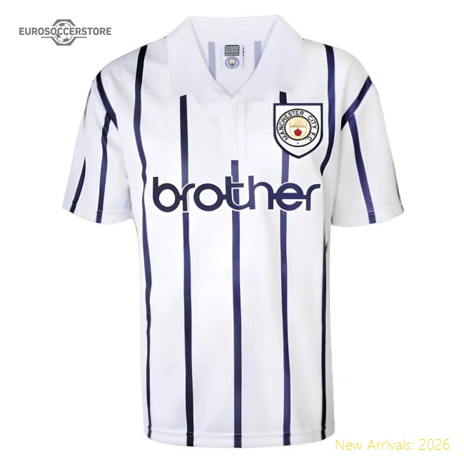 Manchester City 1993 Away Retro Football Shirt-Vantage Point Soccer