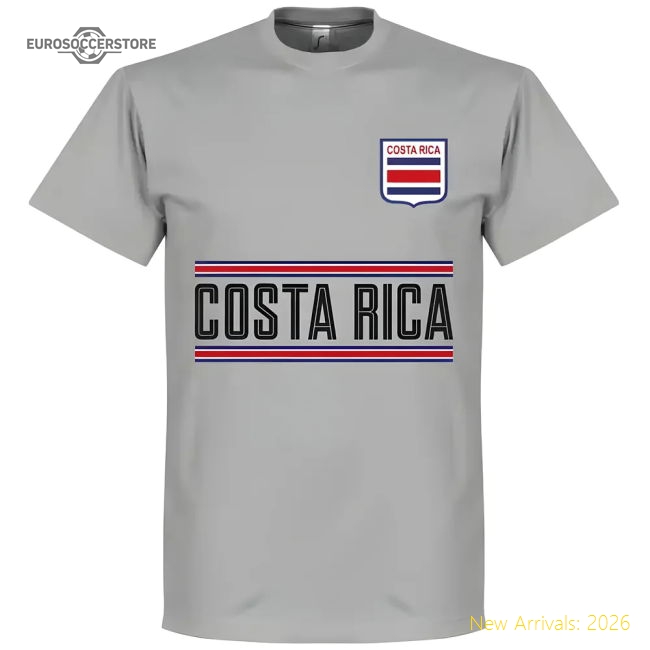 Costa Rica K. Navas 1 Team GK T-Shirt - Grey-Vantage Point Soccer