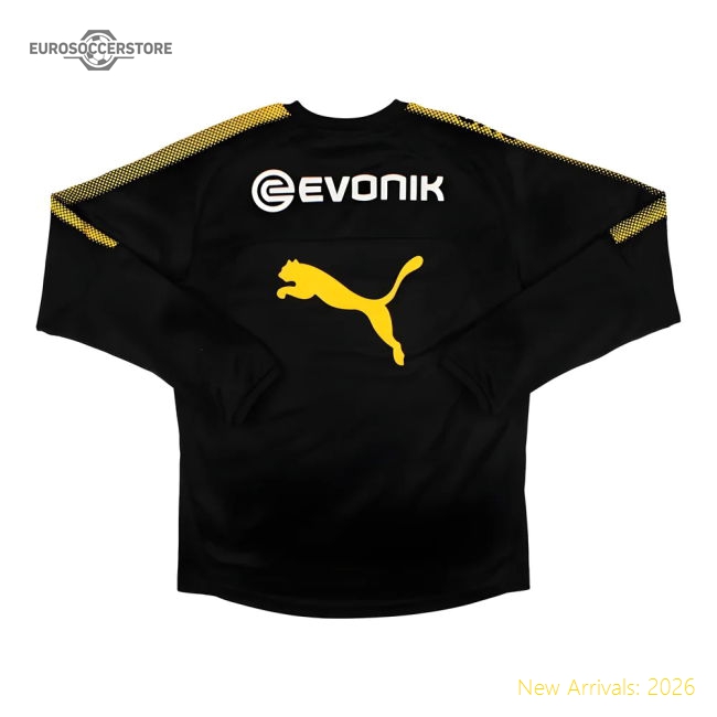 Borussia Dortmund 2017-18 Puma Long Sleeve Training Top (M) (Very Good)-Vantage Point Soccer