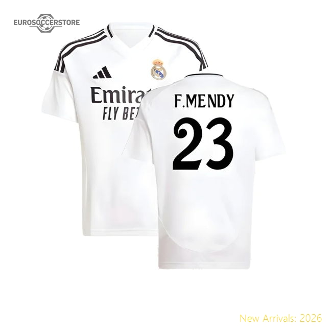 2024-2025 Real Madrid Home Shirt (Kids) (F.Mendy 23)-Vantage Point Soccer