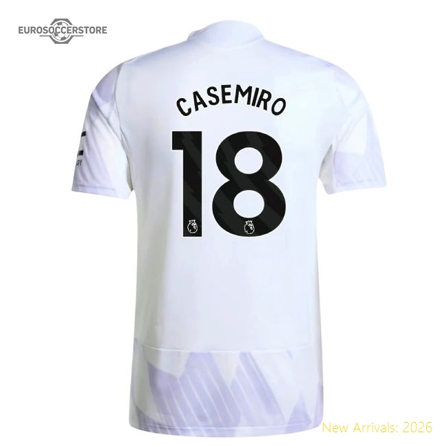 2025-2026 Man Utd Authentic Away Shirt (Casemiro 18)-Vantage Point Soccer