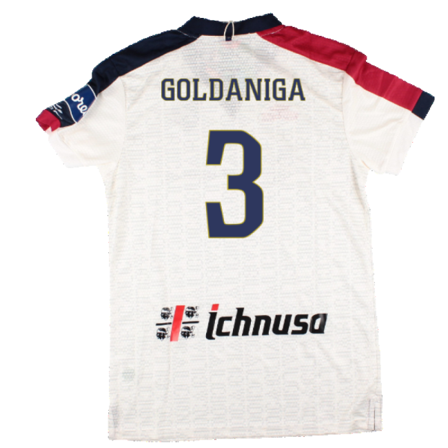 Cagliari 2022-23 Away Shirt (S) (Goldaniga 3) (BNWT)-Vantage Point Soccer