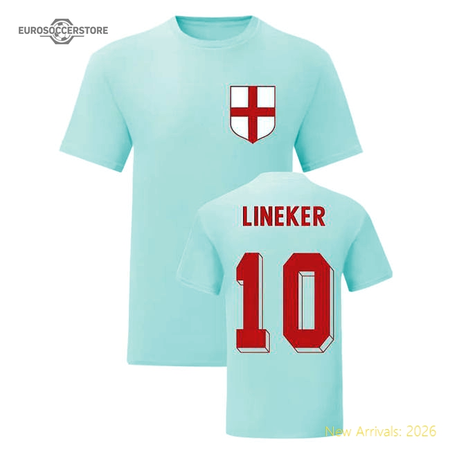 Gary Lineker England National Hero Tee (White)-Vantage Point Soccer