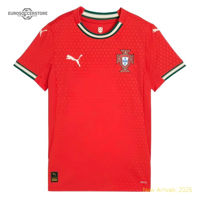 2025-2026 Portugal Home Shirt (Ladies)-Vantage Point Soccer