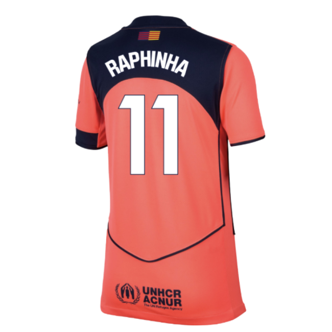 2025-2026 Barcelona Third Shirt (Kids) (Raphinha 11)-Vantage Point Soccer