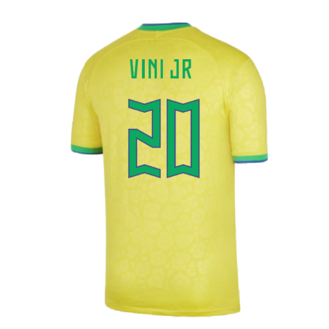 2022-2023 Brazil Home Shirt (VINI JR 20)-Vantage Point Soccer