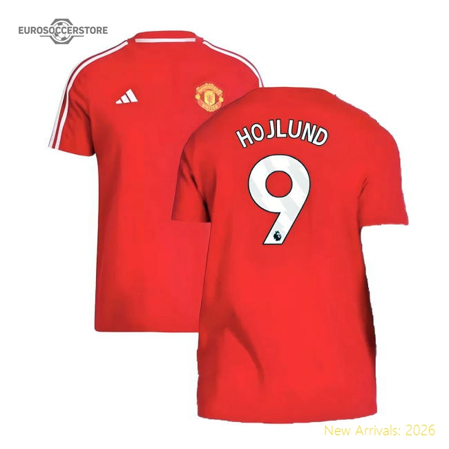 2024-2025 Man Utd DNA Tee (Red) (Hojlund 9)-Vantage Point Soccer