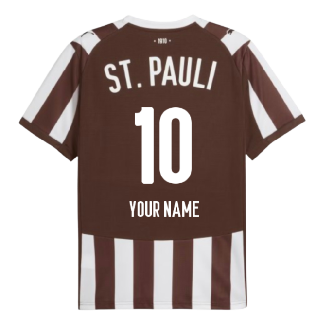 2025-2026 St Pauli Home Shirt (Your Name)-Vantage Point Soccer