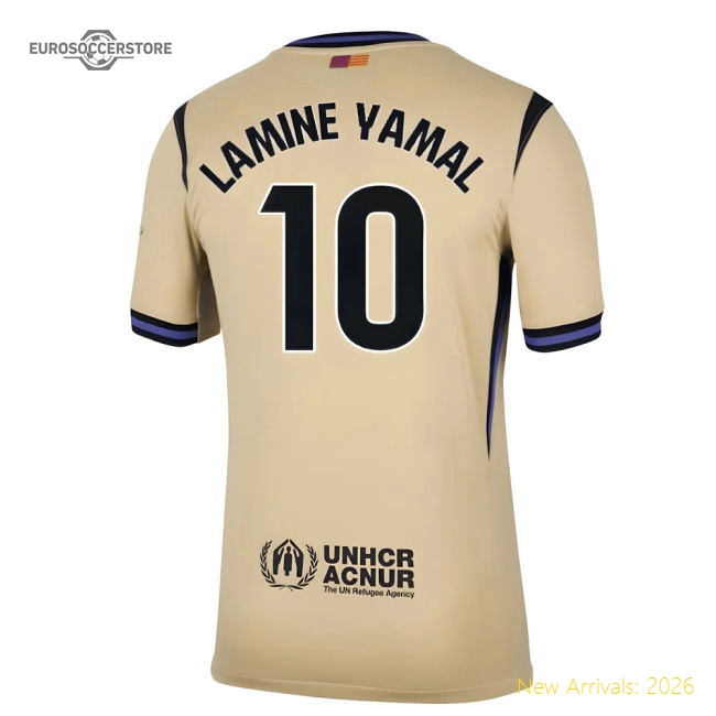 2025-2026 Barcelona Away Shirt (Lamine Yamal 10)-Vantage Point Soccer