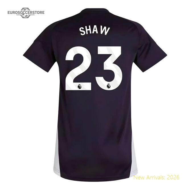 2025-2026 Man Utd Training Jersey (Aurora Plum) - Womens (Shaw 23)-Vantage Point Soccer