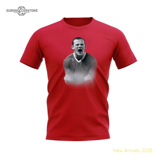 Wayne Rooney Manchester United Legend T-Shirt (Red)-Vantage Point Soccer