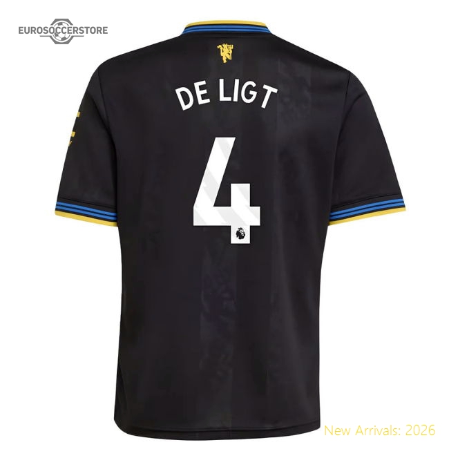 2025-2026 Man Utd Third Shirt (Kids) (De Ligt 4)-Vantage Point Soccer