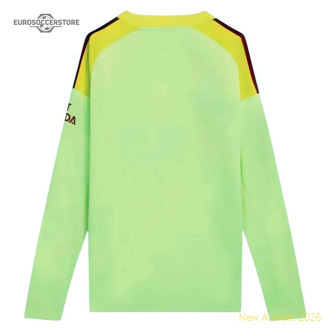 2025-2026 Arsenal Home Goalkeeper Shirt (Yellow) - Kids-Vantage Point Soccer