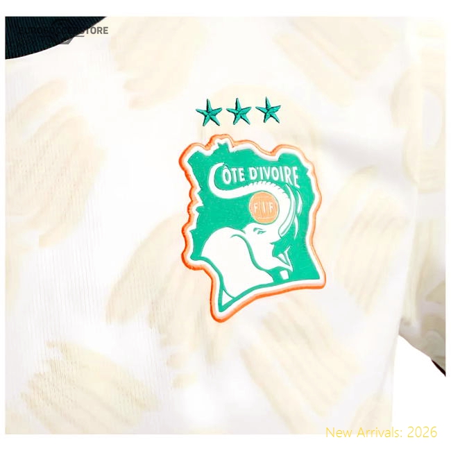 2024-2025 Ivory Coast Away Shirt (Kids)-Vantage Point Soccer