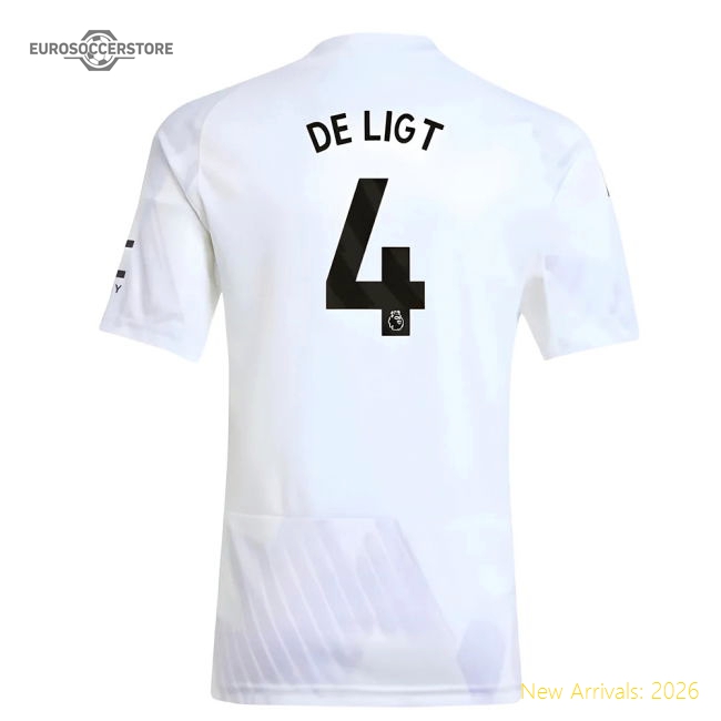 2025-2026 Man Utd Away Shirt (Kids) (De Ligt 4)-Vantage Point Soccer