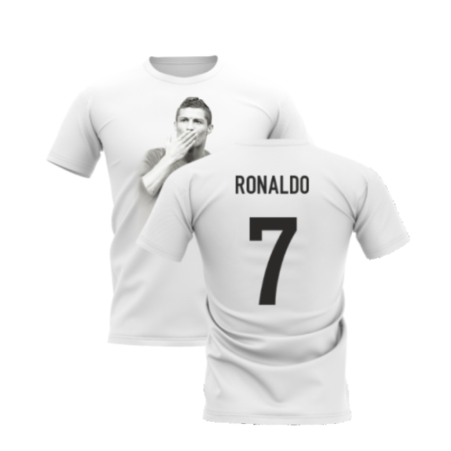 Cristiano Ronaldo Legend T-Shirt (White) (Ronaldo 7)-Vantage Point Soccer