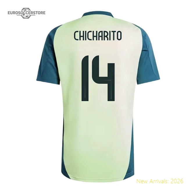 2024-2025 Mexico Training Jersey (Green) (CHICHARITO 14)-Vantage Point Soccer