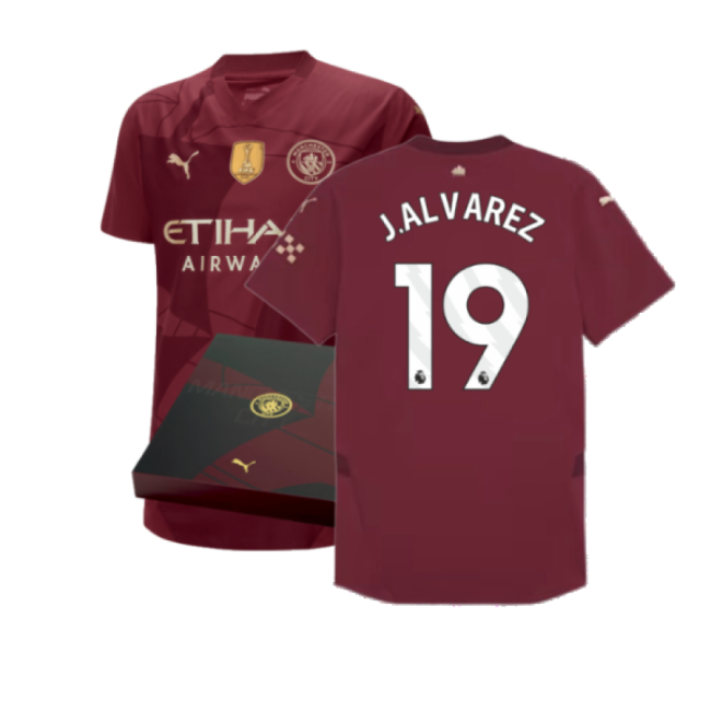 2024-2025 Man City Third Authentic Shirt w/packaging (J.Alvarez 19)-Vantage Point Soccer