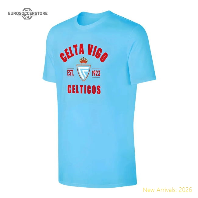 Celta Vigo TEAM t-shirt, light blue-Vantage Point Soccer