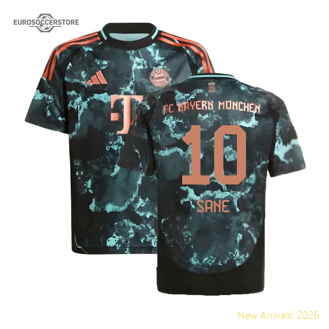 Bayern Munich 2024-2025 Away Shirt (7-8y) Sane #10 (Excellent)-Vantage Point Soccer