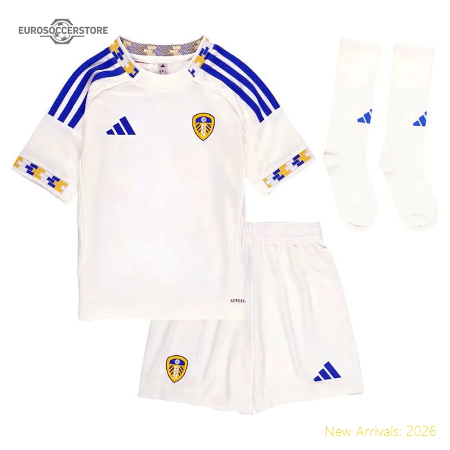 2025-2026 Leeds United Home Mini Kit-Vantage Point Soccer