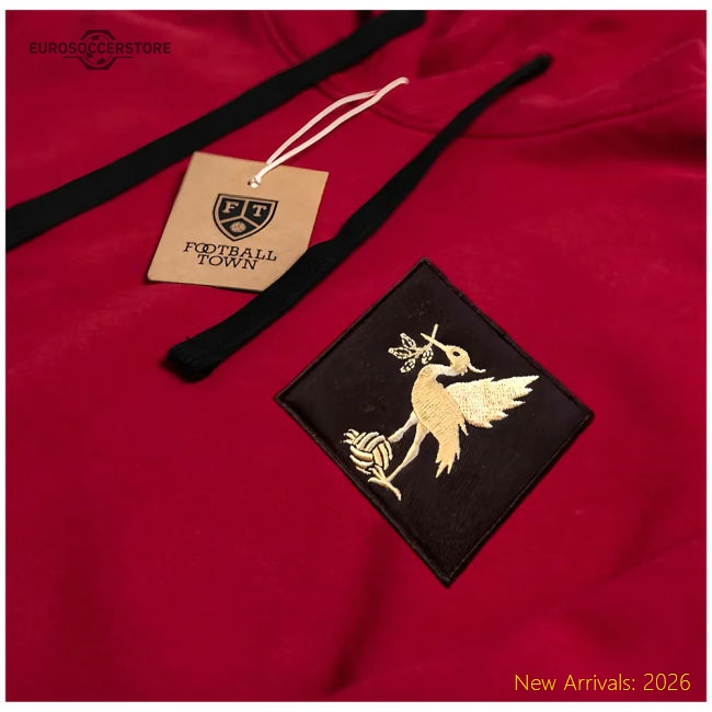 Liverpool Hoodie Bird Black Patch (Red)-Vantage Point Soccer