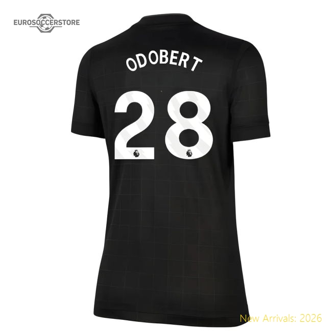 2025-2026 Tottenham Away Shirt (Womens) (Odobert 28)-Vantage Point Soccer
