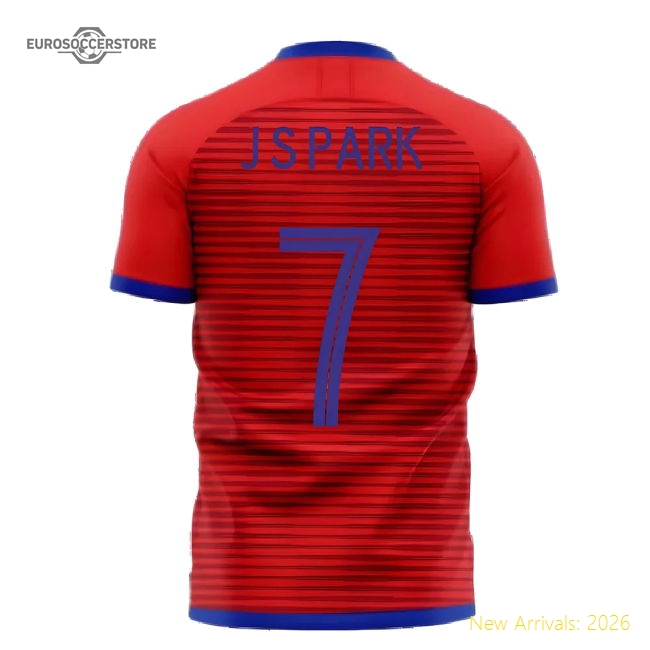 South Korea 2025-2026 Home Concept Football Kit (Libero) (J S PARK 7)-Vantage Point Soccer