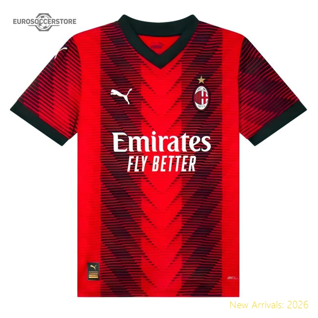 2023-2024 AC Milan Home Shirt (Kids)-Vantage Point Soccer